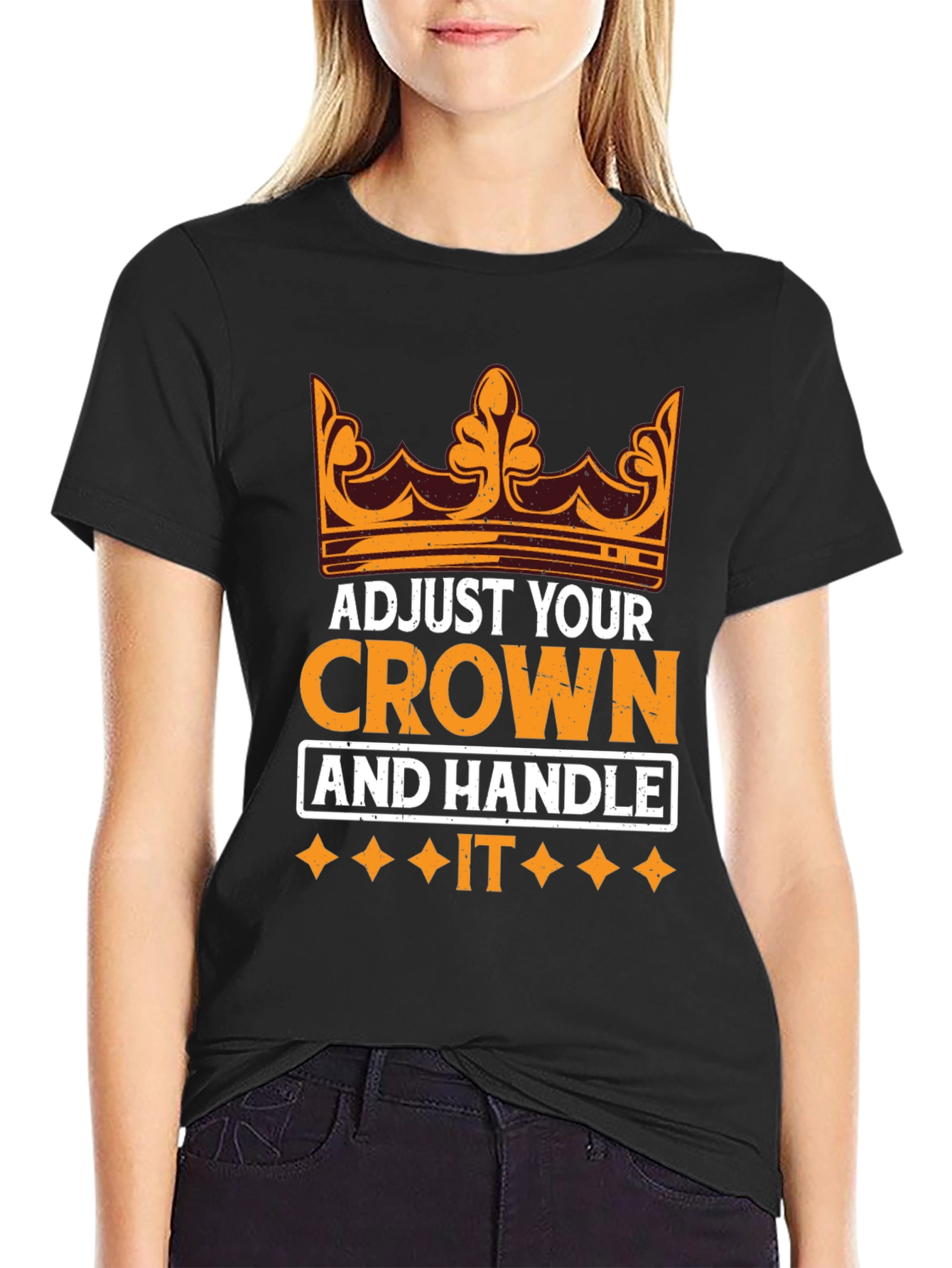 Adjust Your Crown Motivational T-Shirt