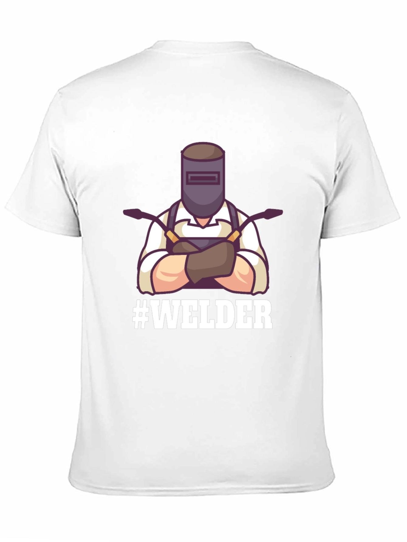 Welder Graphic Tee - Black Cotton T-Shirt