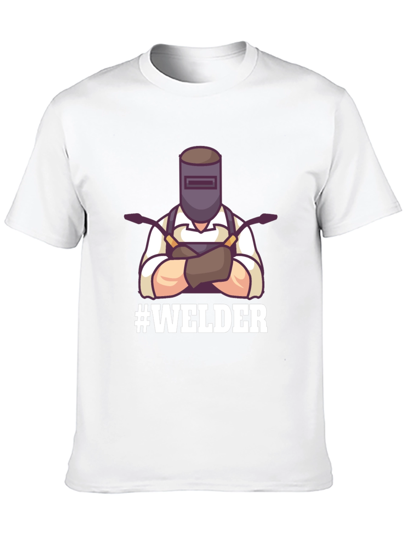 Welder Graphic Tee - Black Cotton T-Shirt