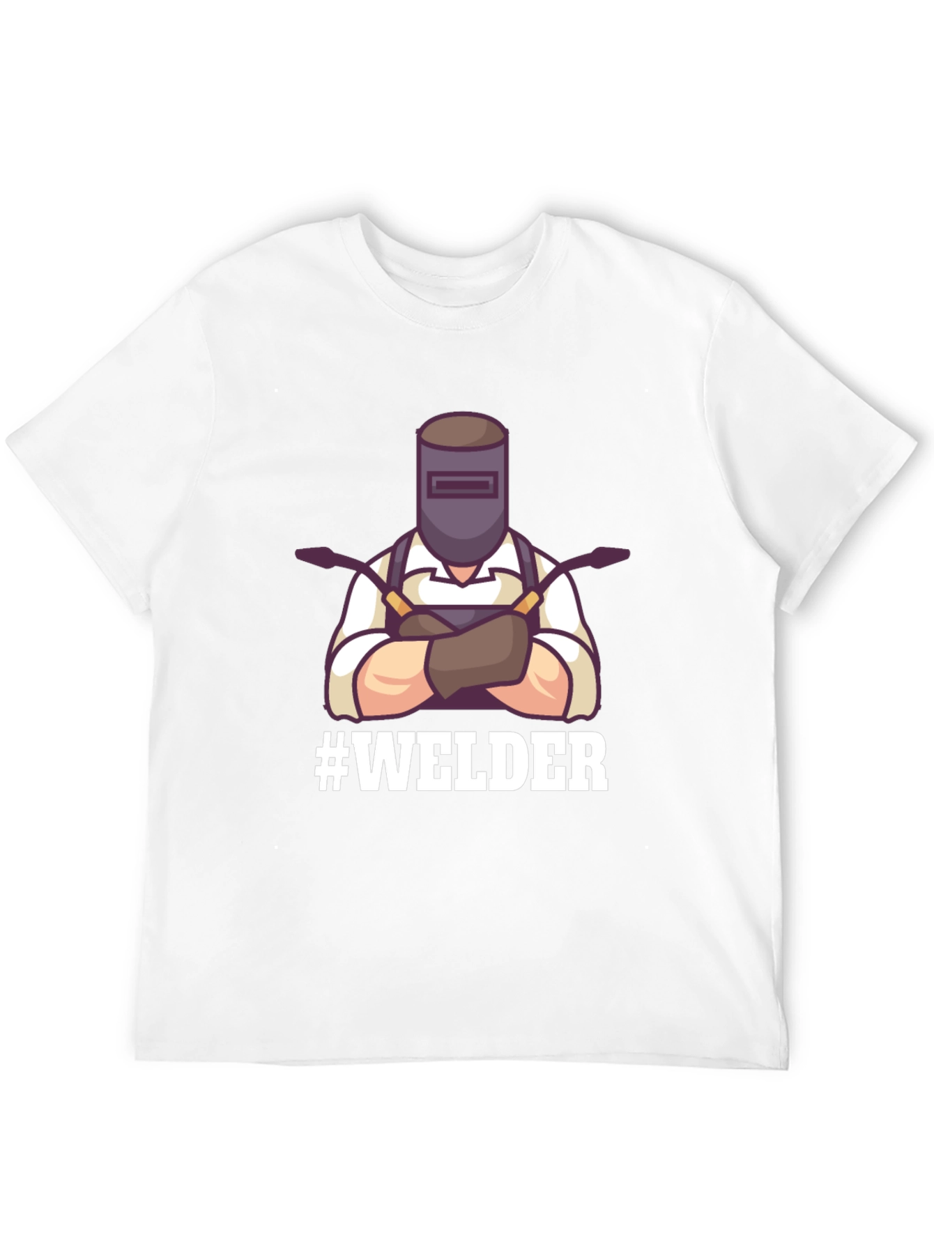 Welder Graphic Tee - Black Cotton T-Shirt