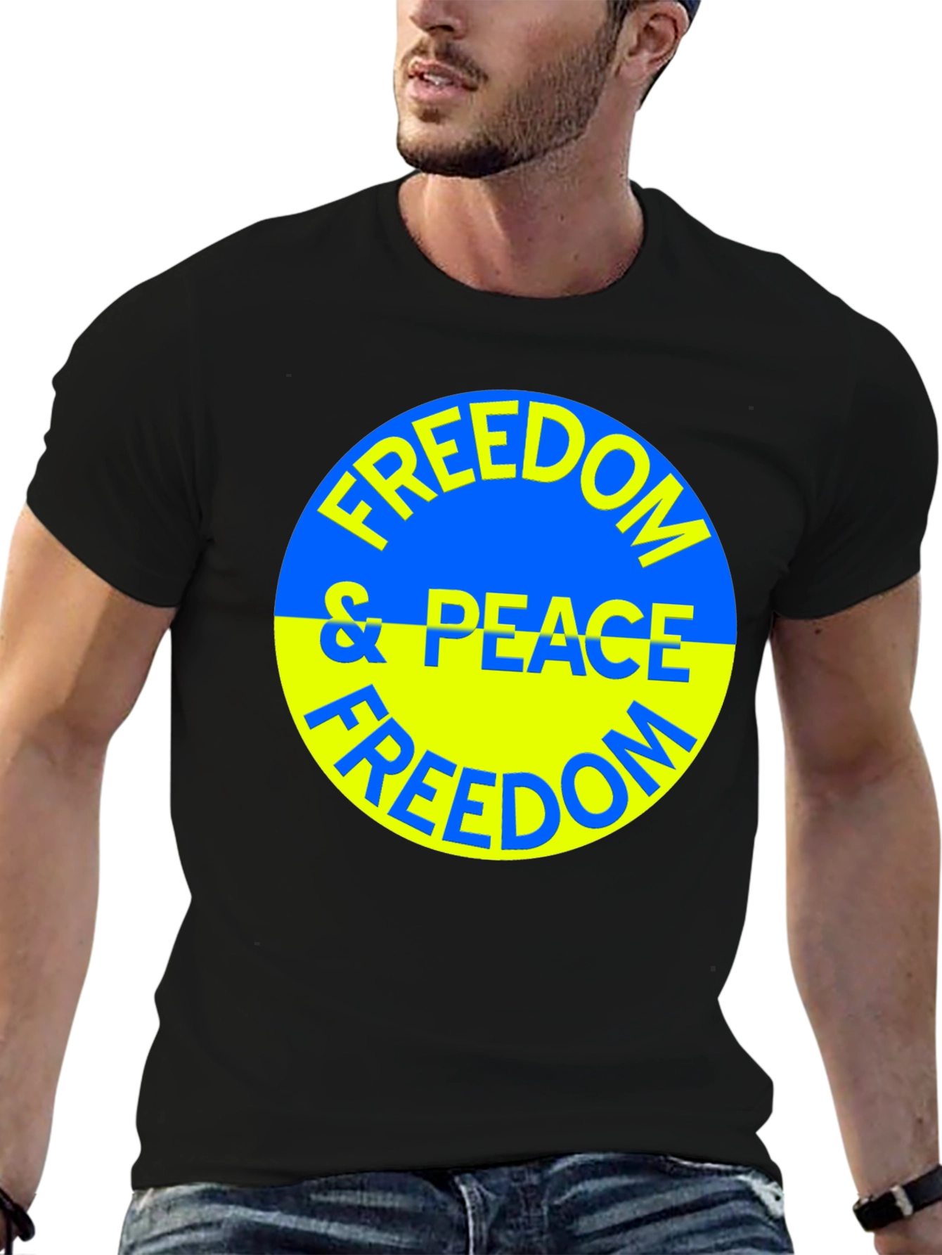 Freedom & Peace Ukraine Support T-Shirt