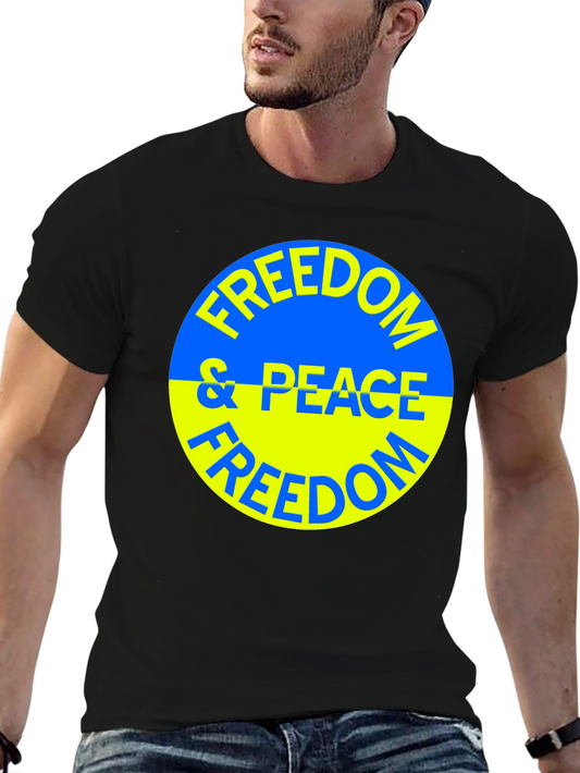 Freedom & Peace Ukraine Support T-Shirt