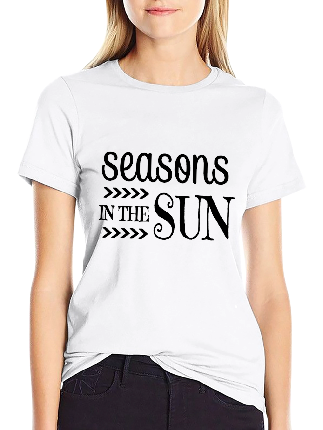 Seasons In The Sun Black Graphic Tee