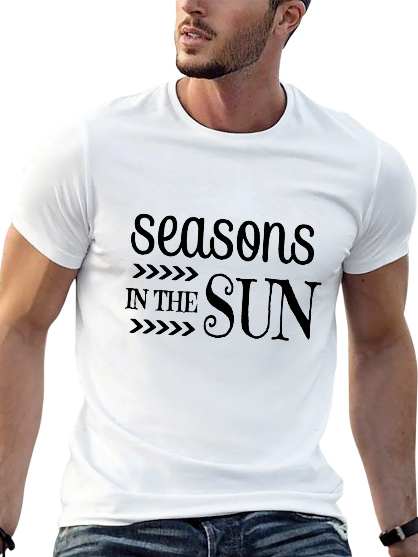 Seasons In The Sun Black Graphic Tee