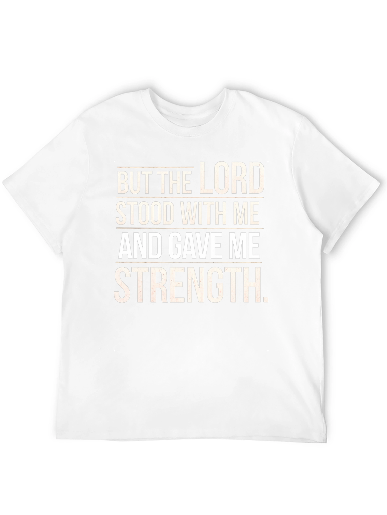 The Lord Gave Me Strength Black T-Shirt