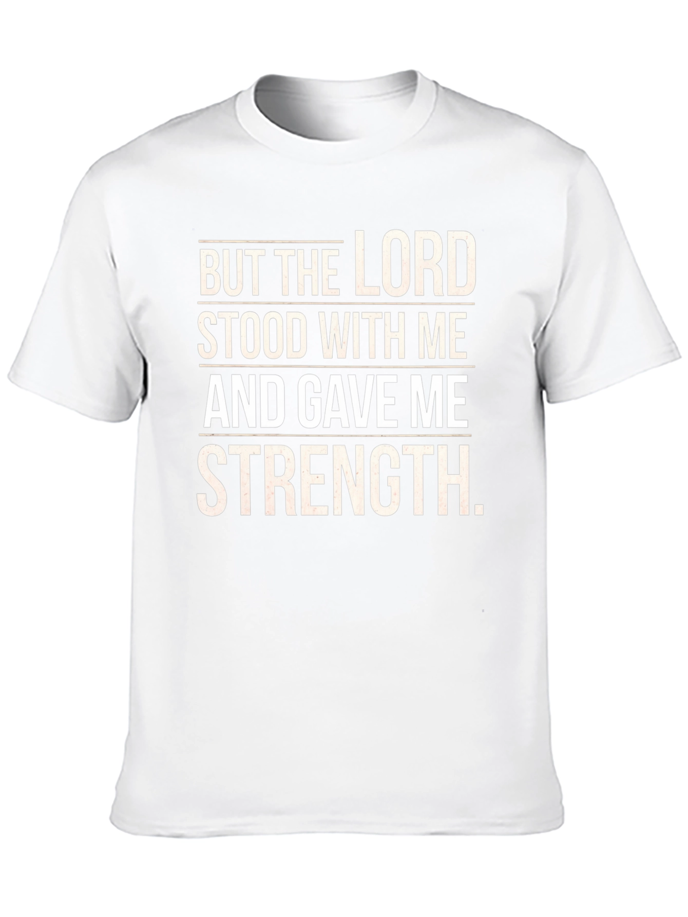 The Lord Gave Me Strength Black T-Shirt