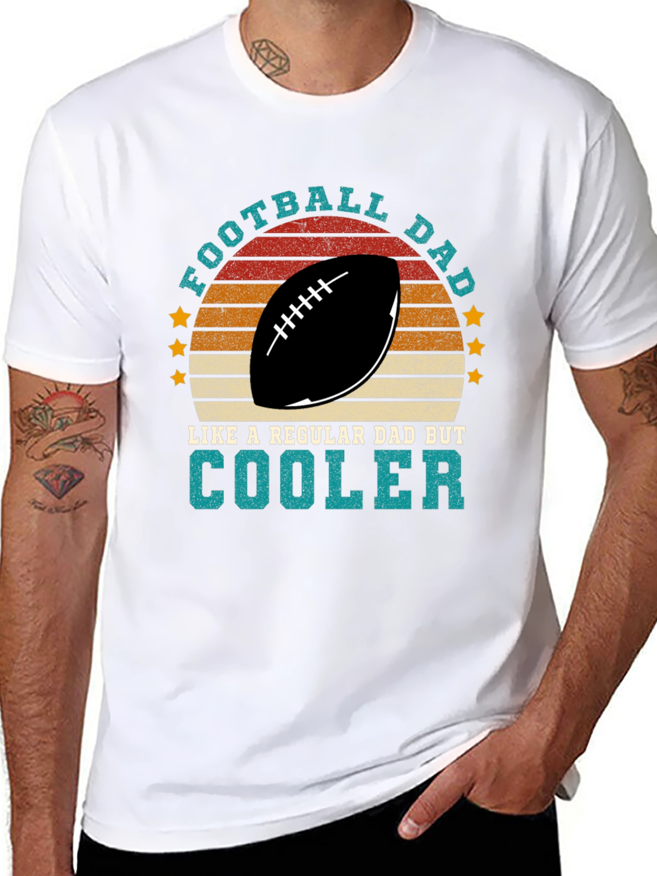 Football Dad T-Shirt - Cool Dad Tee
