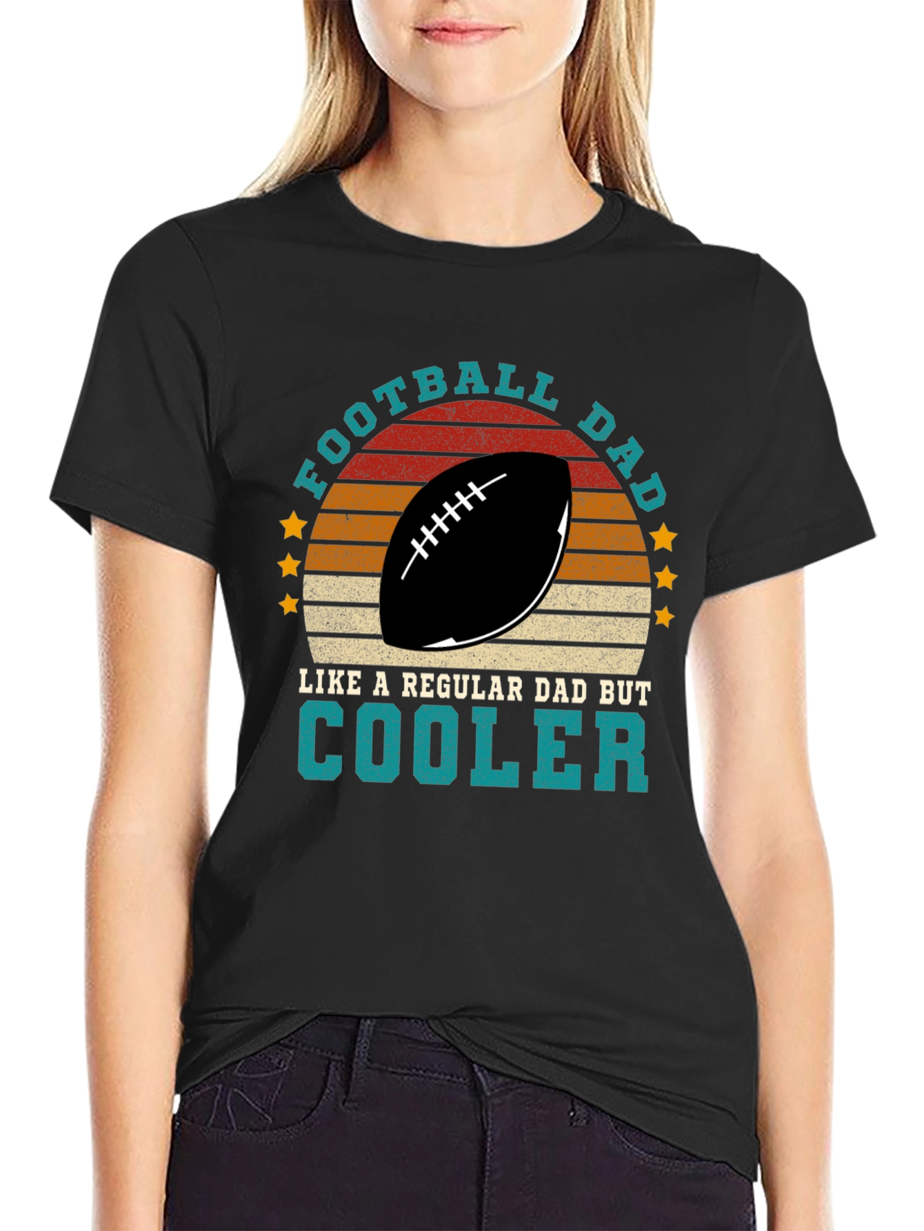 Football Dad T-Shirt - Cool Dad Tee