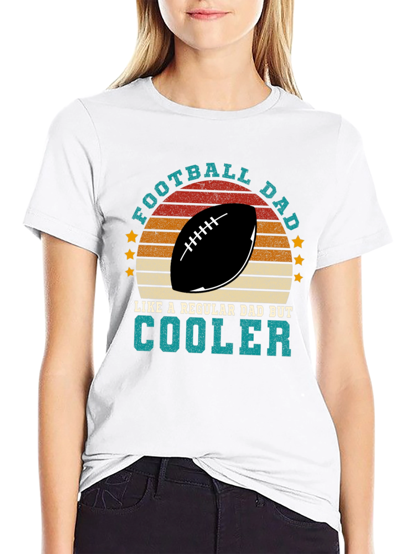 Football Dad T-Shirt - Cool Dad Tee
