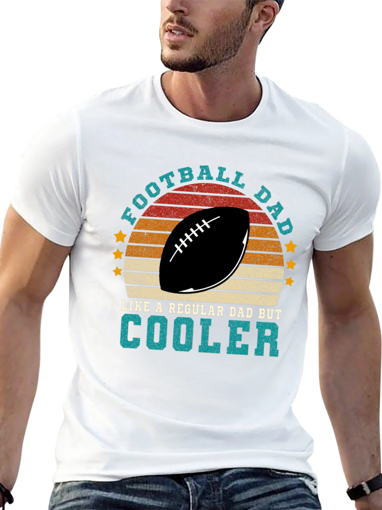 Football Dad T-Shirt - Cool Dad Tee