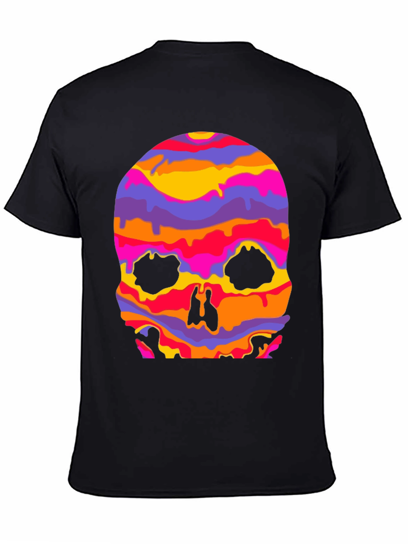 Psychedelic Skull Graphic T-Shirt