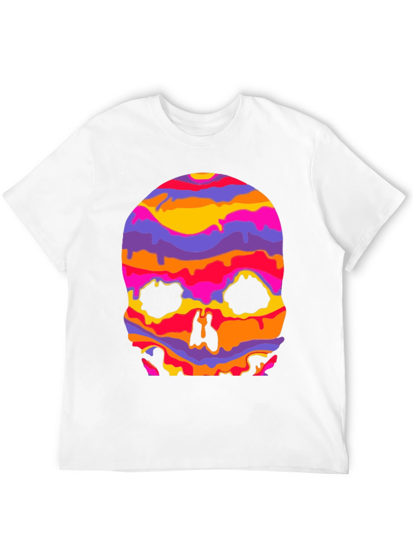 Psychedelic Skull Graphic T-Shirt