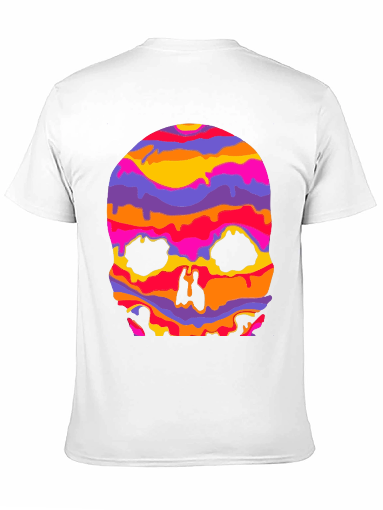 Psychedelic Skull Graphic T-Shirt