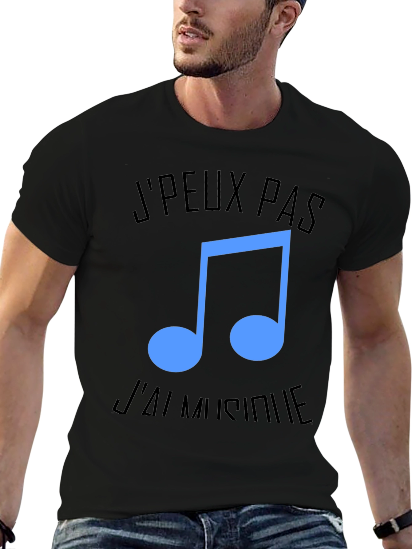Music Lover Tee: JPeux Pas Jai Musique