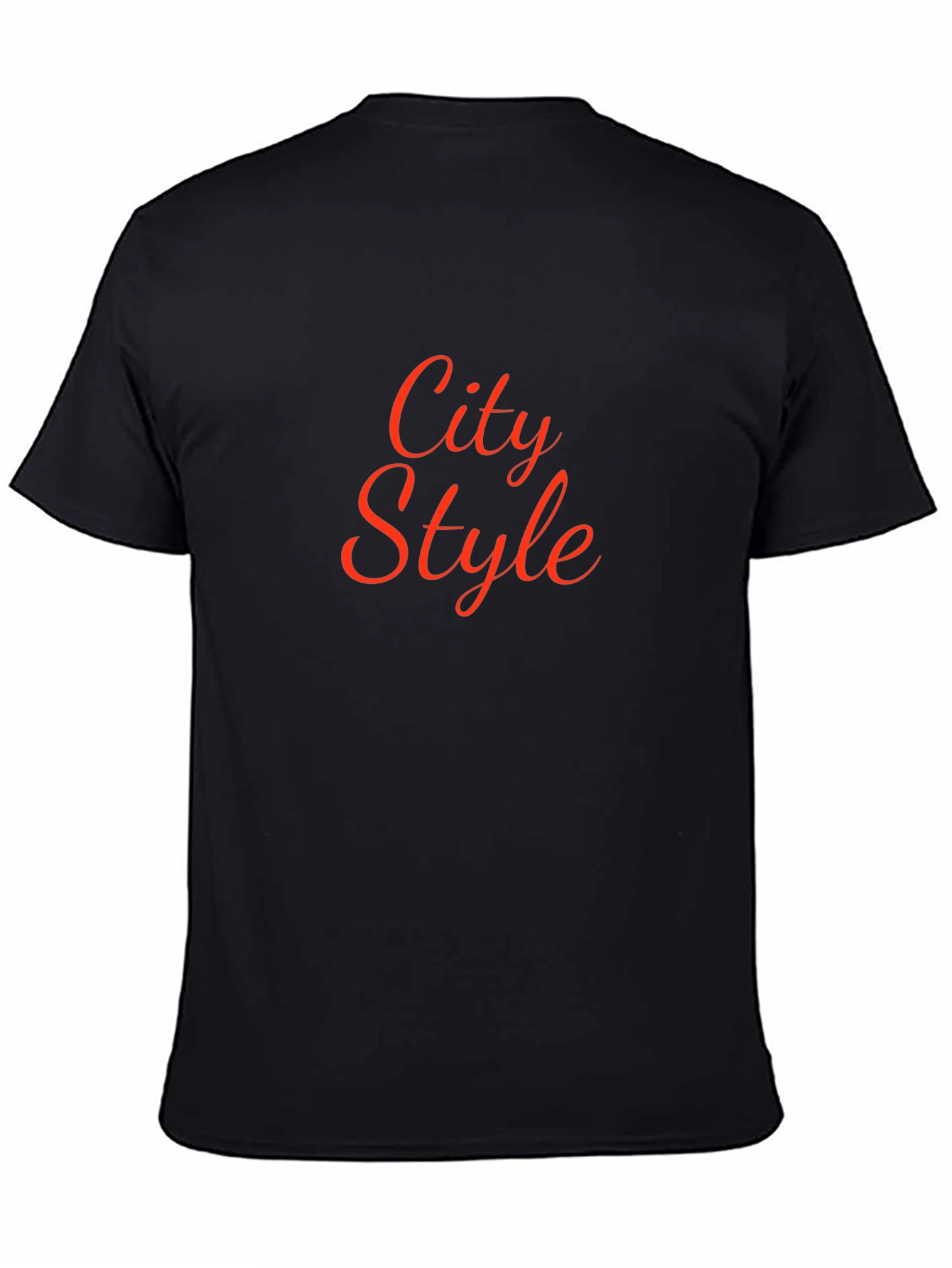City Style Graphic Black T-Shirt