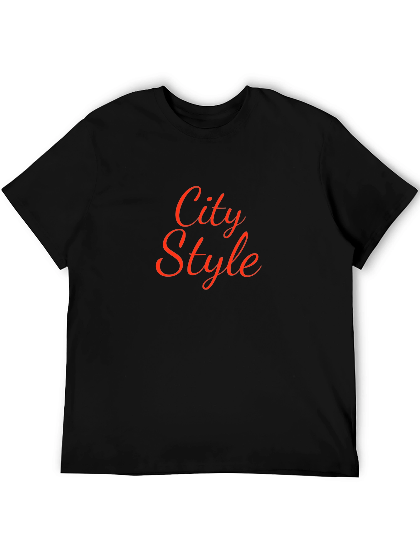 City Style Graphic Black T-Shirt
