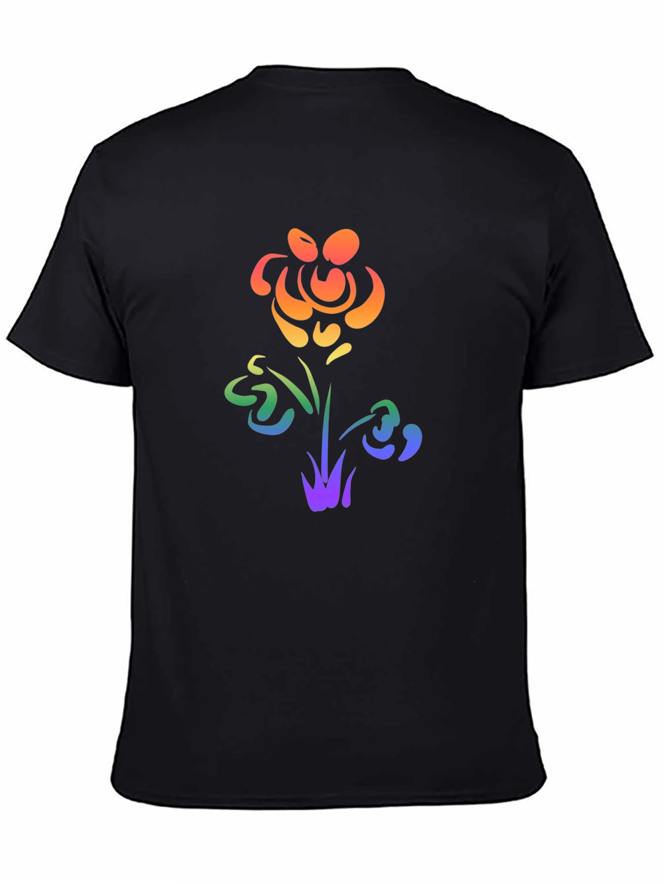 Rainbow Flower Graphic Tee - Pride Apparel