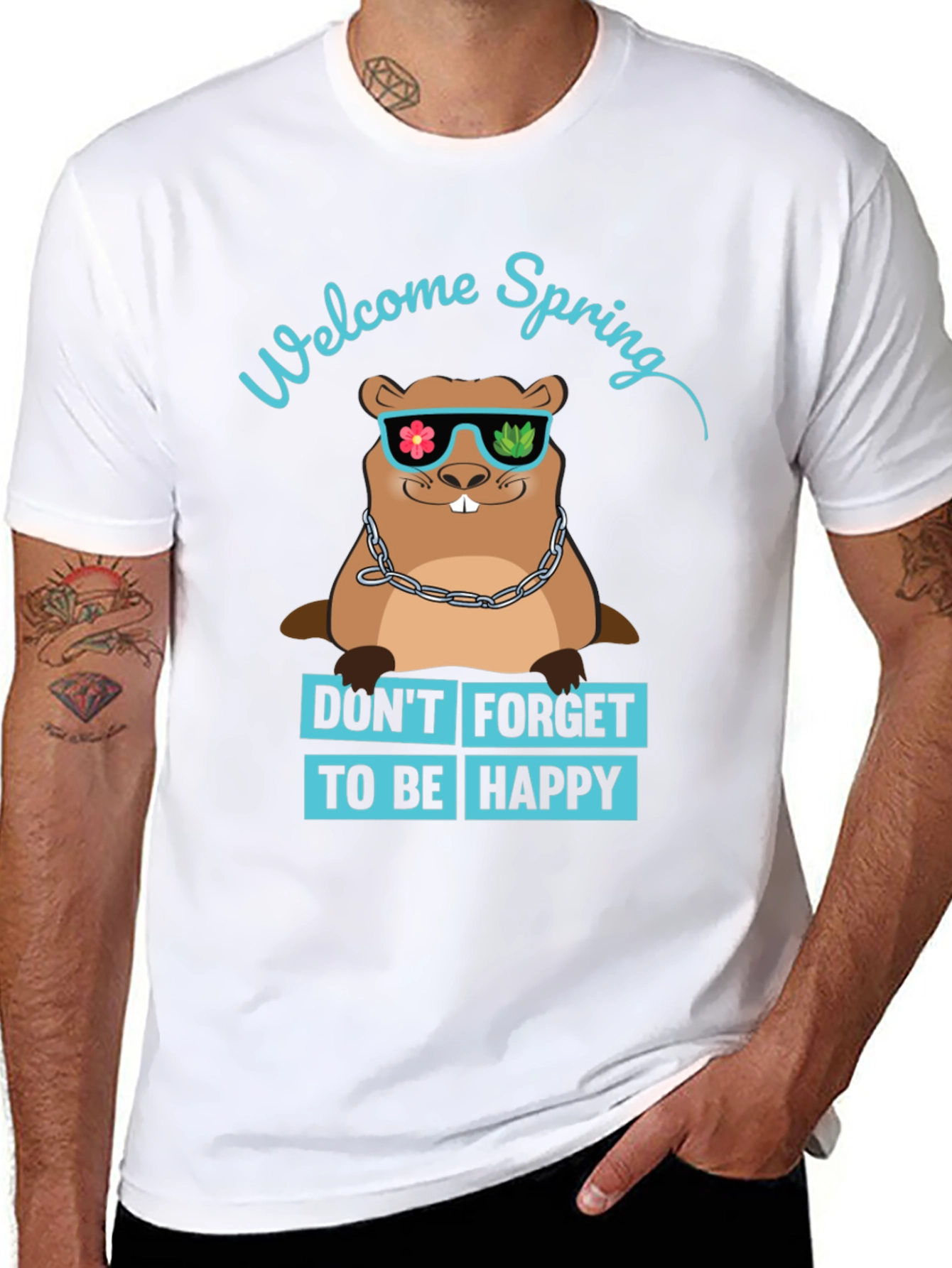 Welcome Spring Groundhog T-Shirt