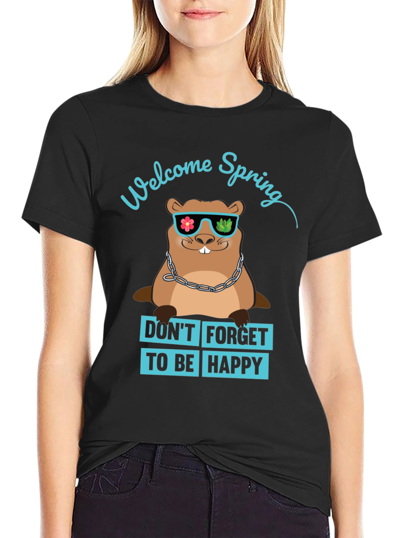 Welcome Spring Groundhog T-Shirt