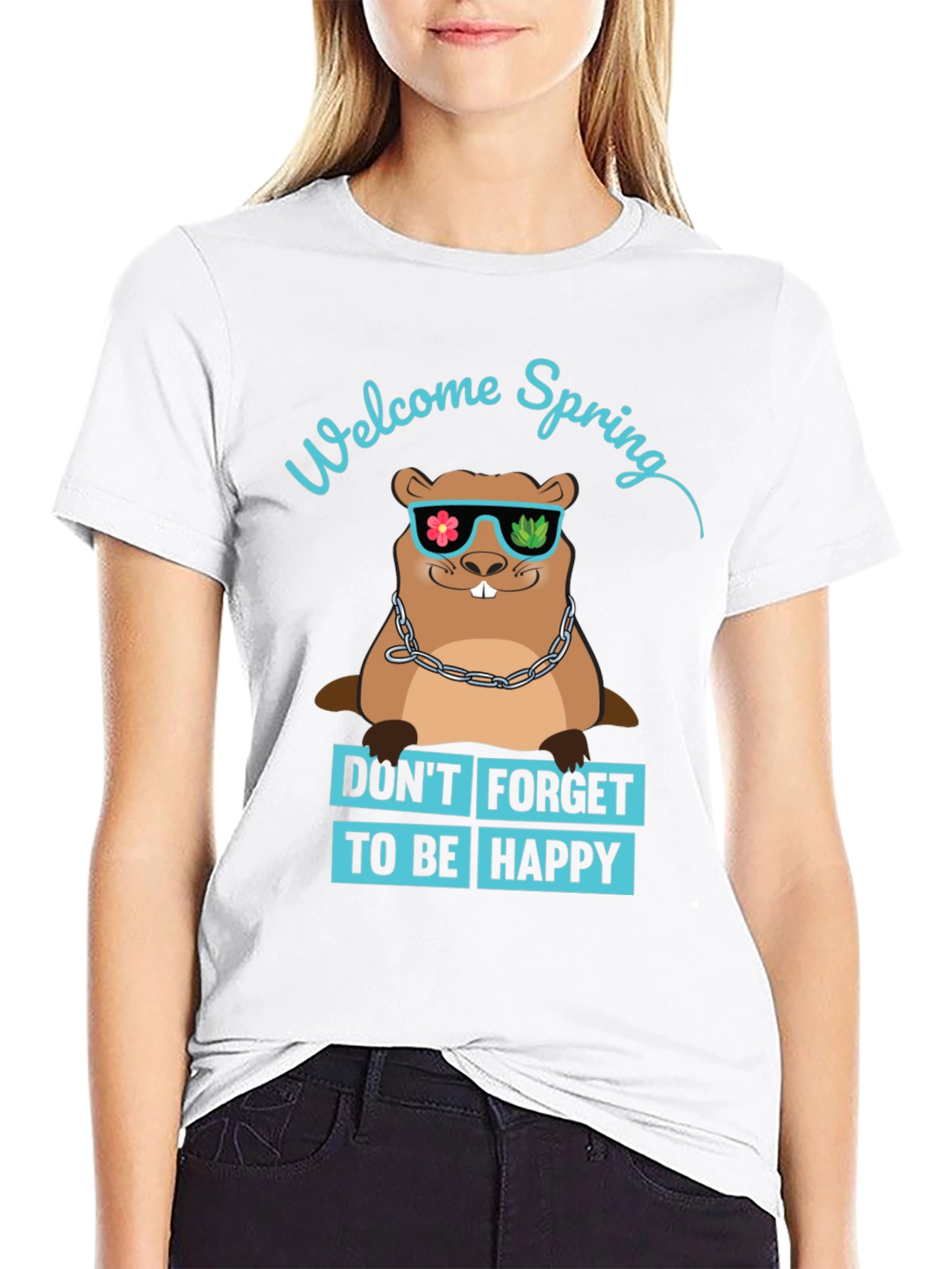 Welcome Spring Groundhog T-Shirt