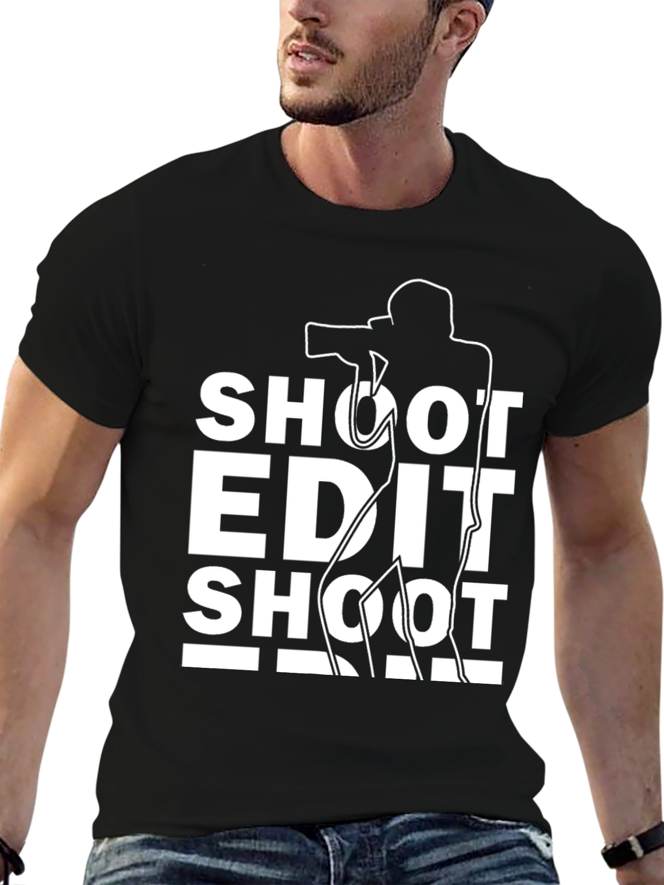 Shoot Edit Shoot Photographer Graphic T-Shirt