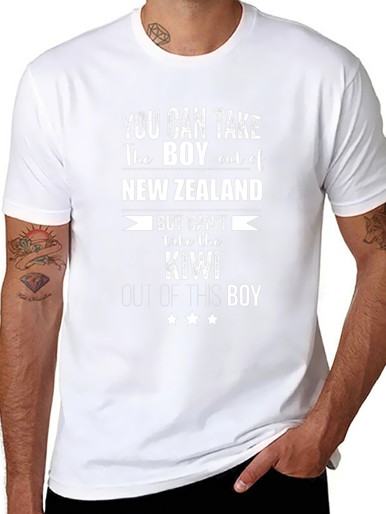 New Zealand Kiwi Boy T-Shirt - Black