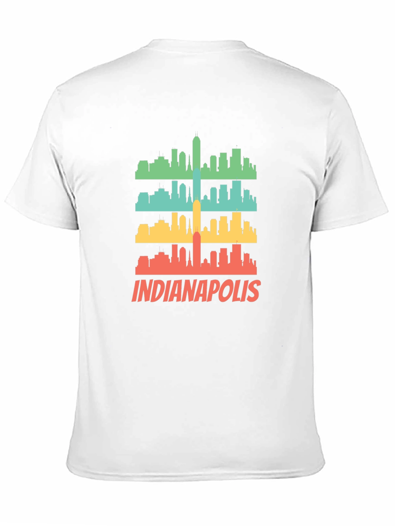 Indianapolis Skyline Retro T-Shirt
