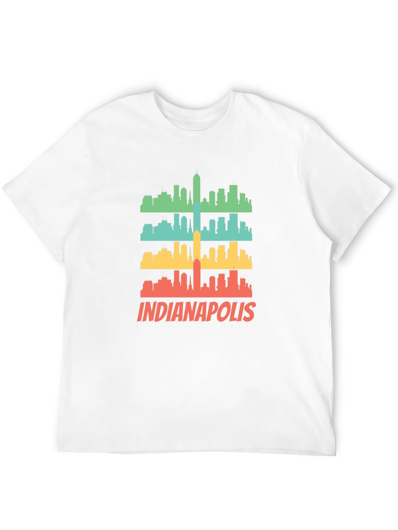 Indianapolis Skyline Retro T-Shirt