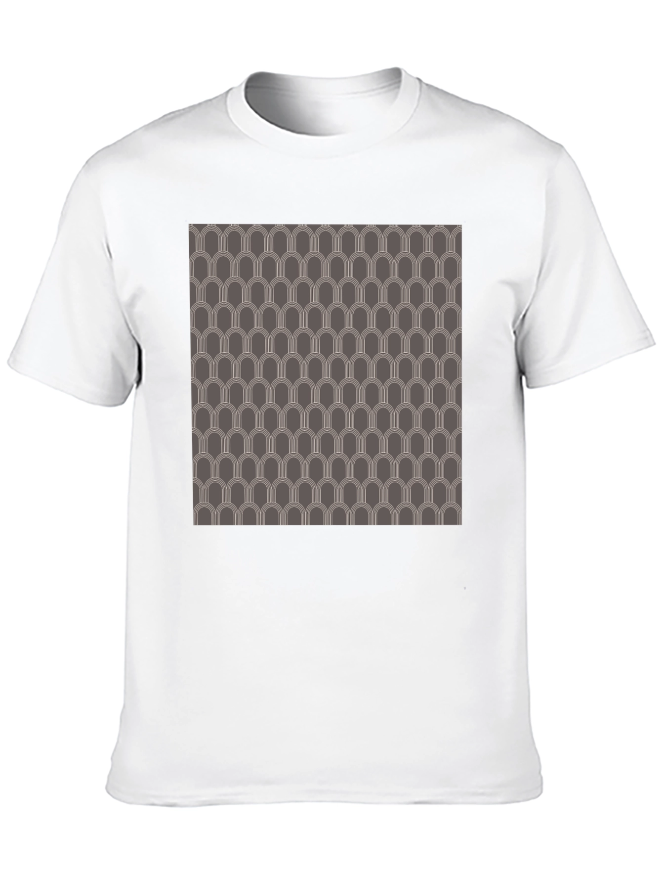 Retro Pattern Black T-Shirt