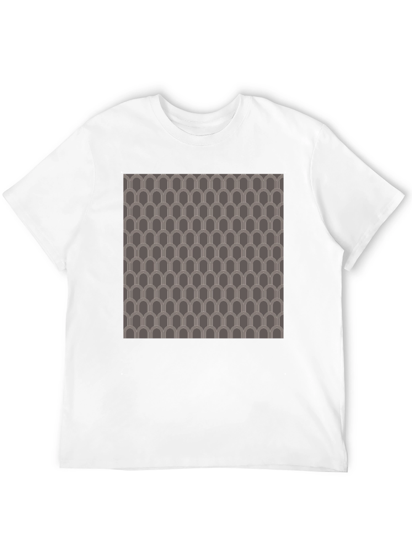Retro Pattern Black T-Shirt