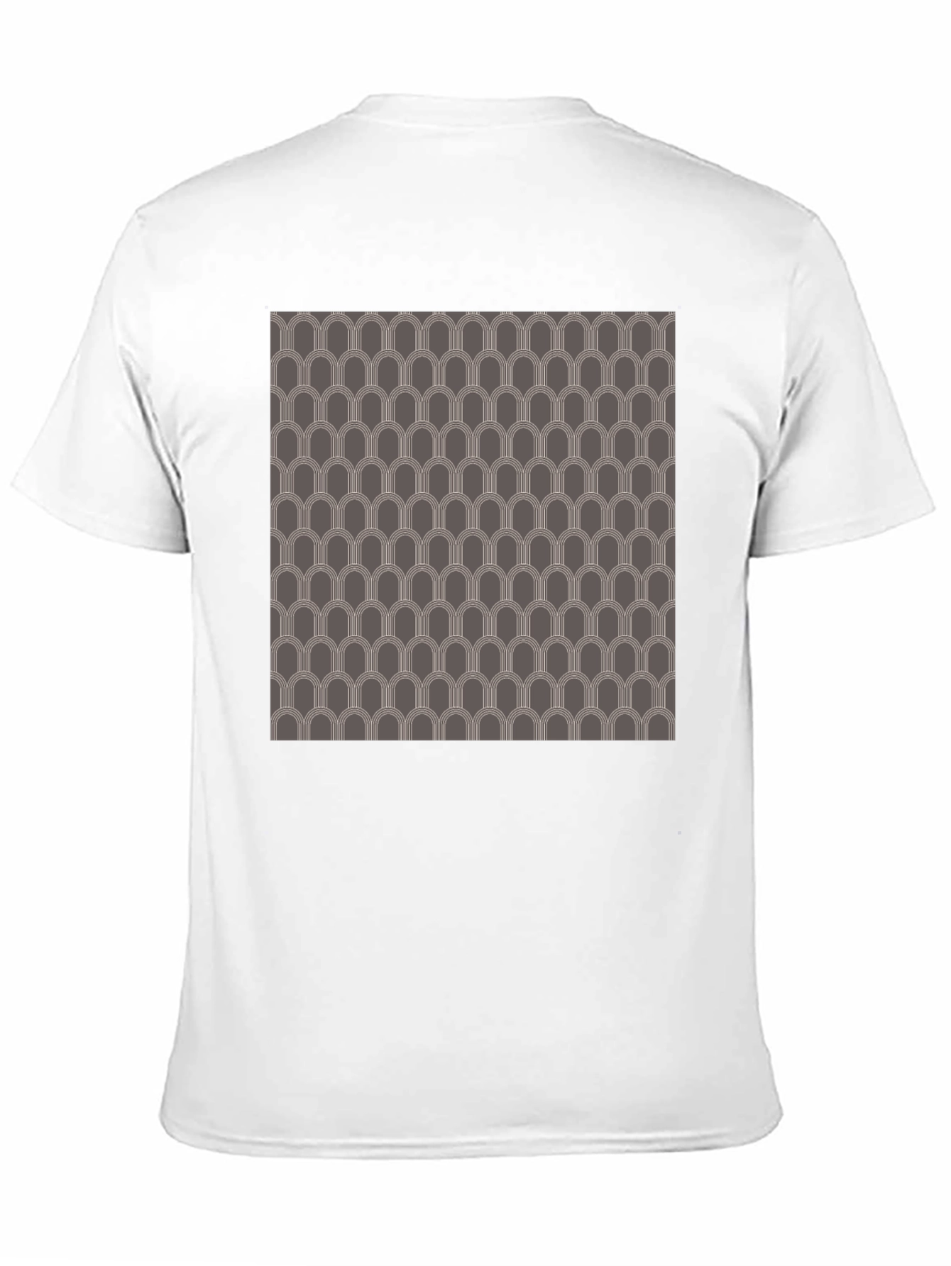 Retro Pattern Black T-Shirt
