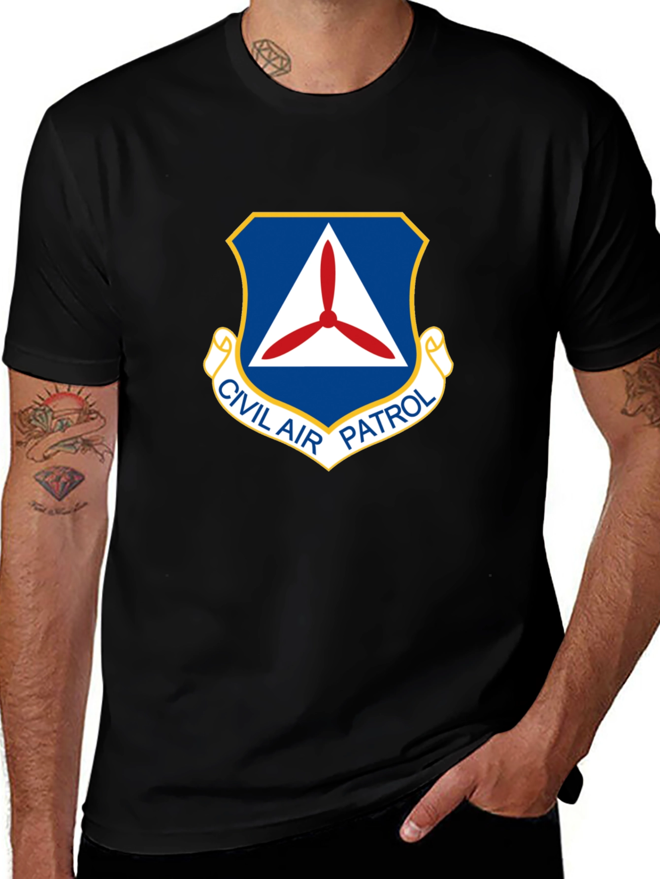 Civil Air Patrol T-Shirt - Black Graphic Tee