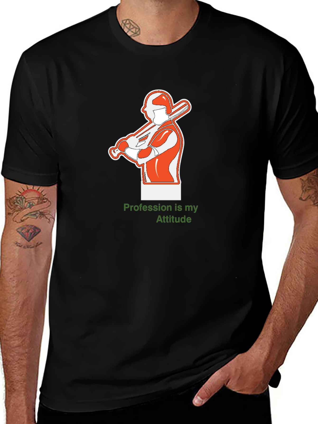 Baseball Player Graphic Tee