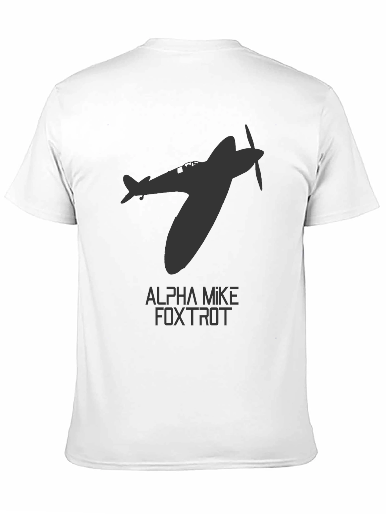 Spitfire Plane Graphic T-Shirt - Aviation Enthusiast Tee