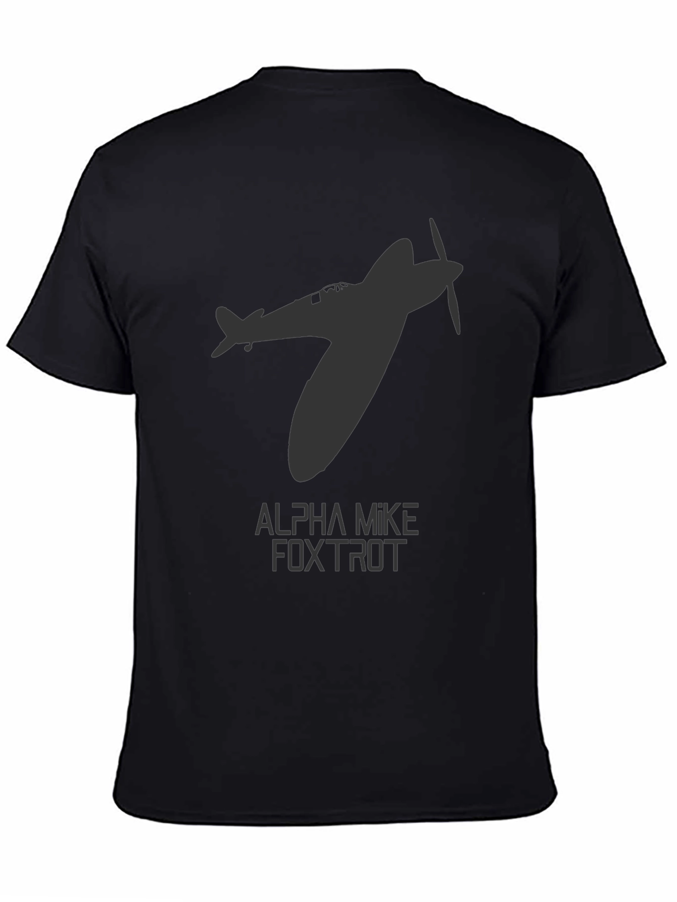 Spitfire Plane Graphic T-Shirt - Aviation Enthusiast Tee