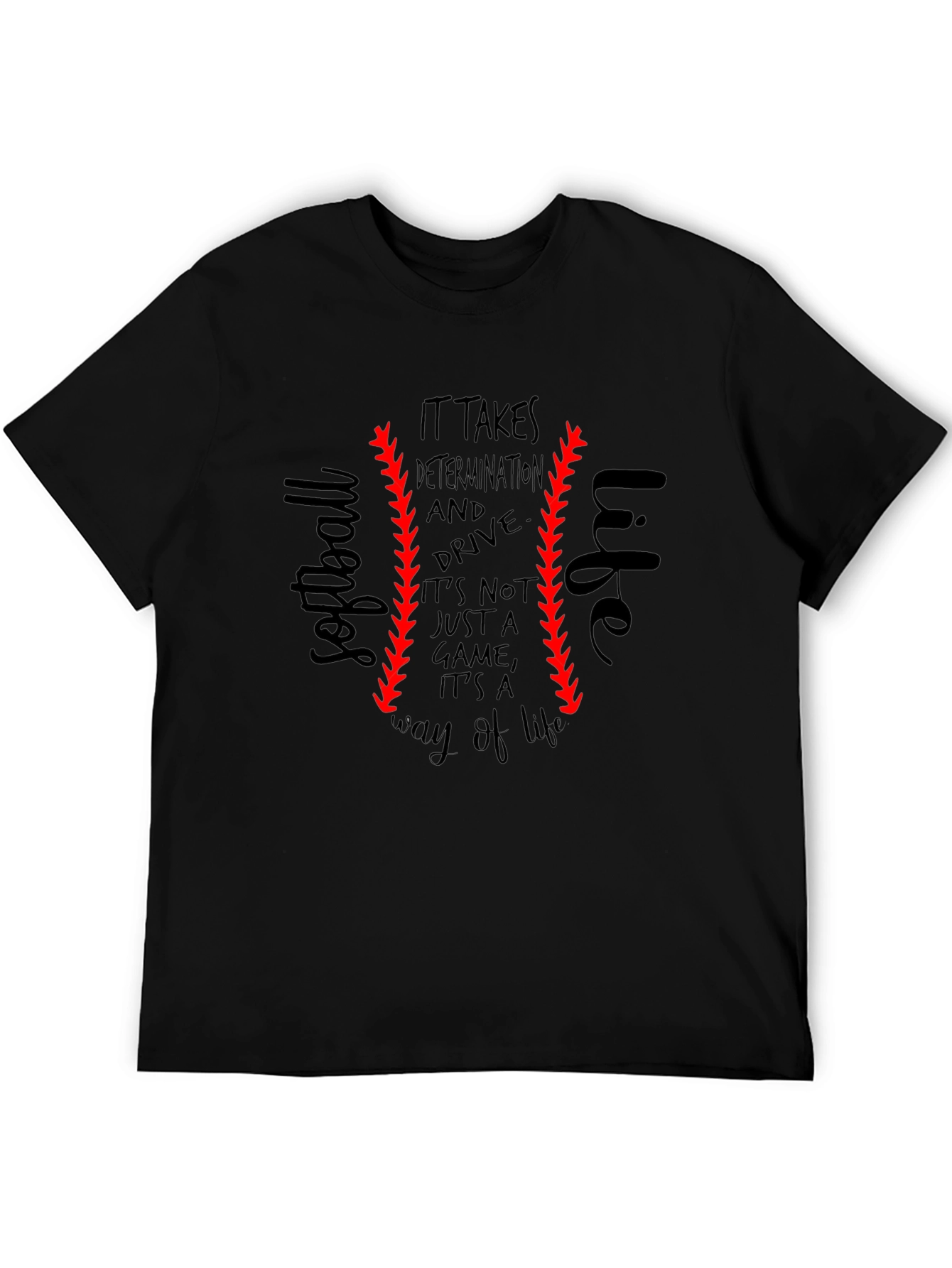 Softball Life T-Shirt - Determination & Drive