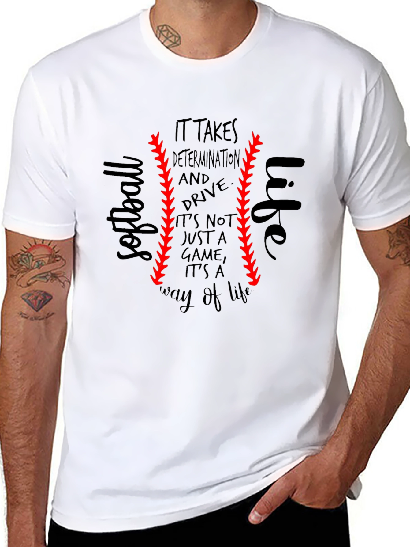 Softball Life T-Shirt - Determination & Drive