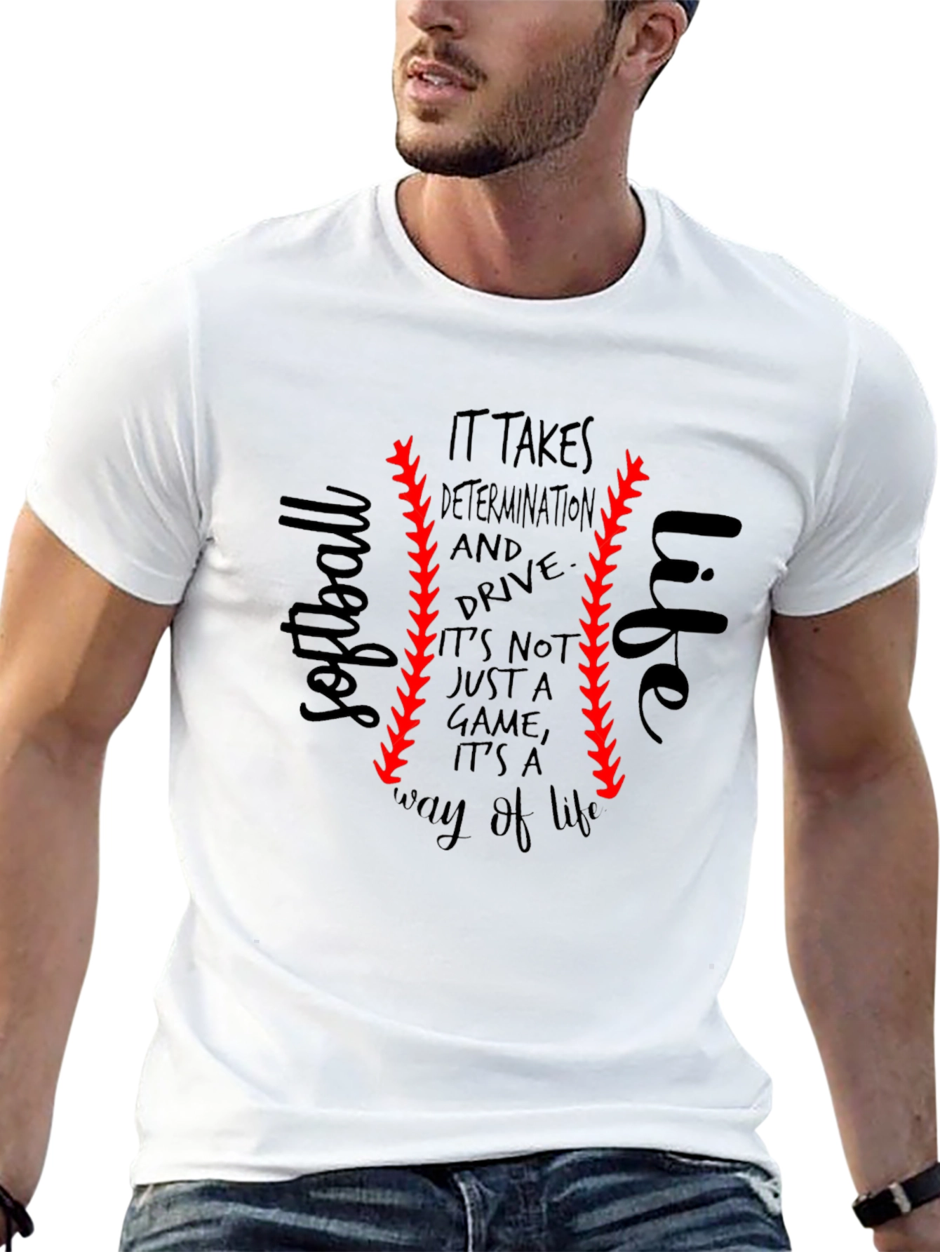 Softball Life T-Shirt - Determination & Drive