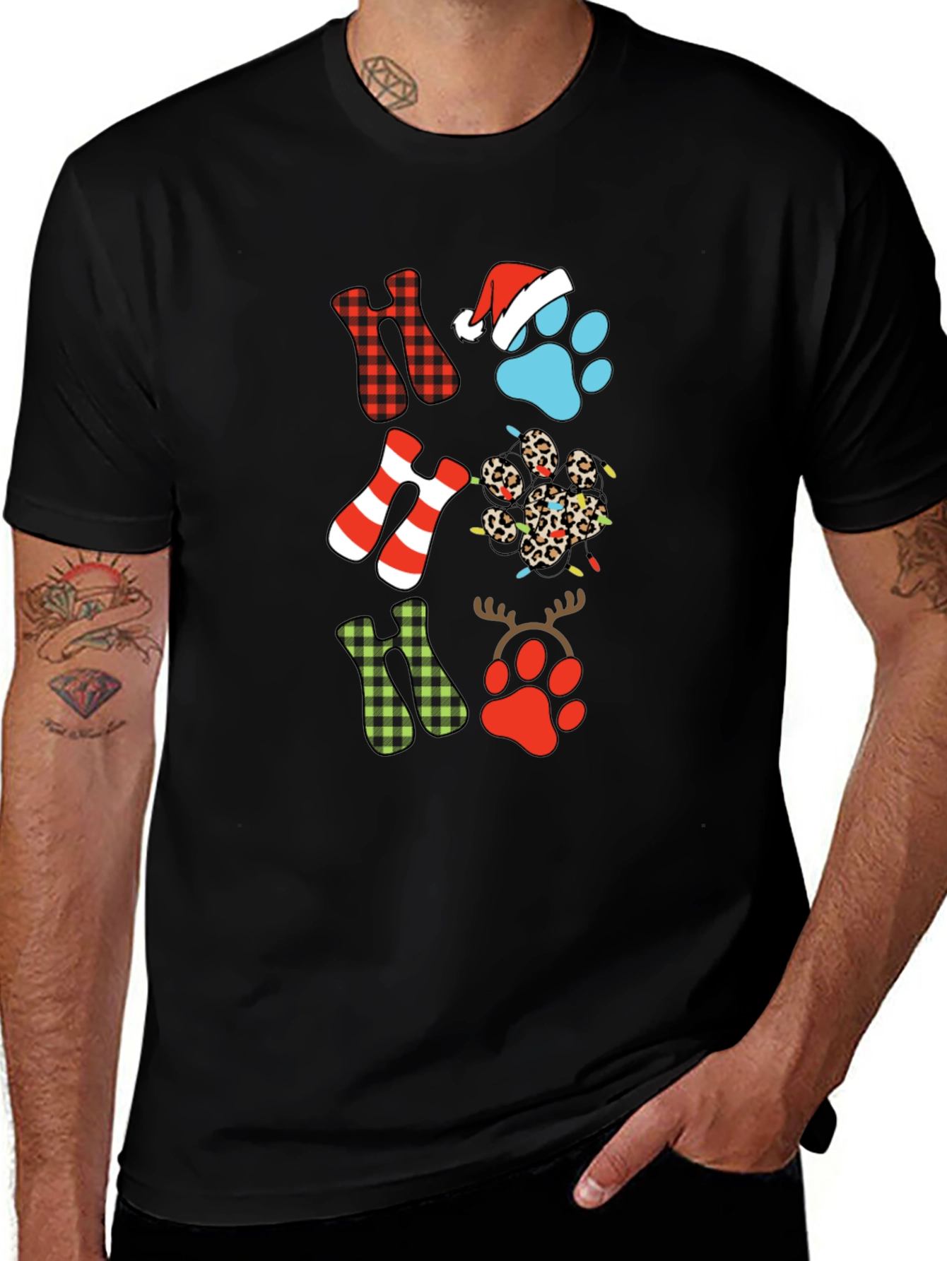 Festive Ho Ho Ho Christmas T-Shirt