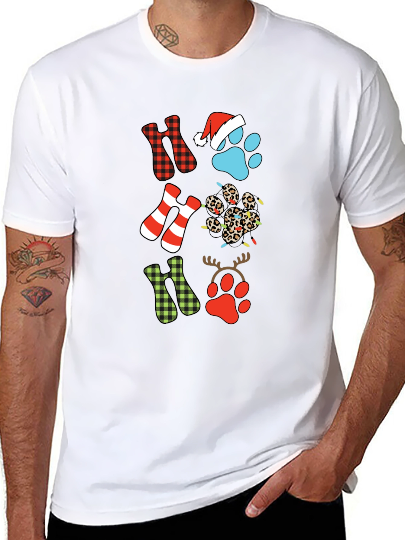 Festive Ho Ho Ho Christmas T-Shirt
