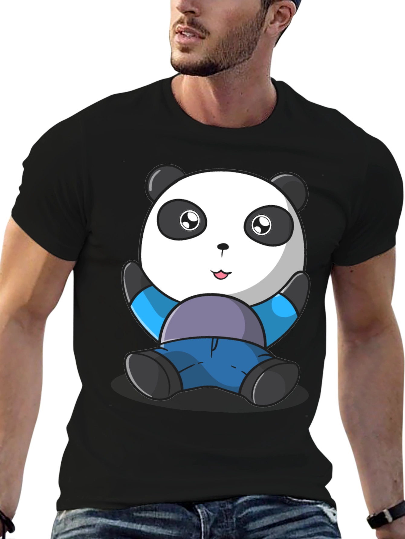 Cute Panda Bear Graphic T-Shirt