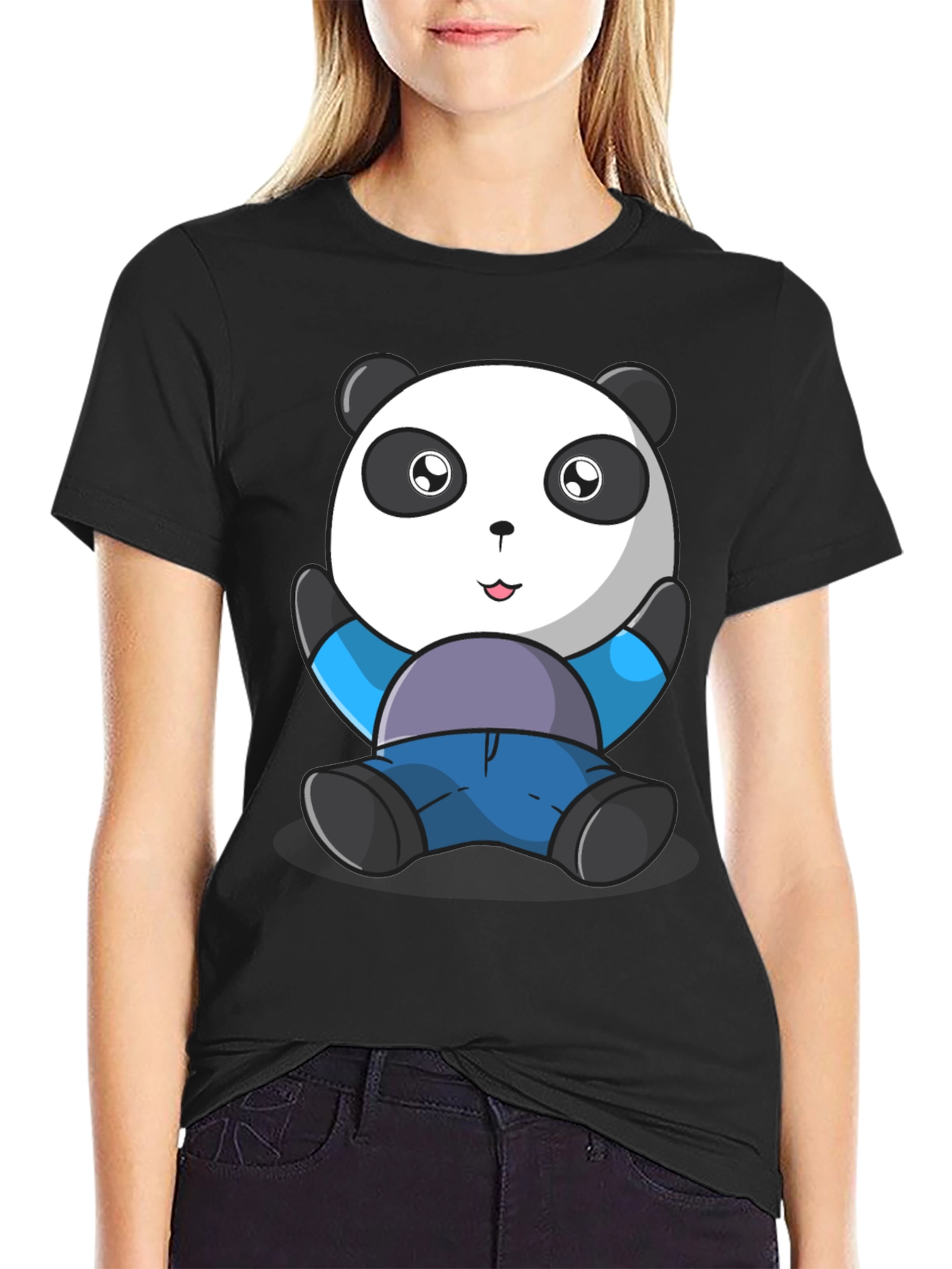 Cute Panda Bear Graphic T-Shirt