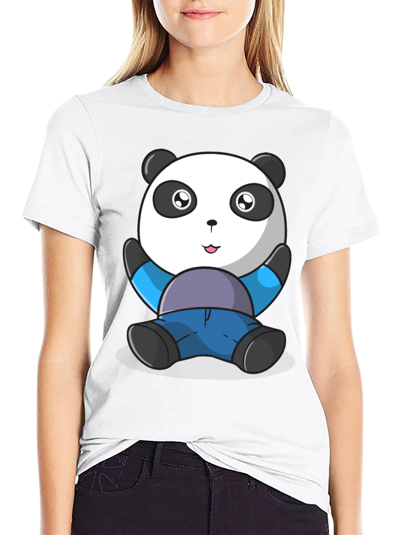 Cute Panda Bear Graphic T-Shirt