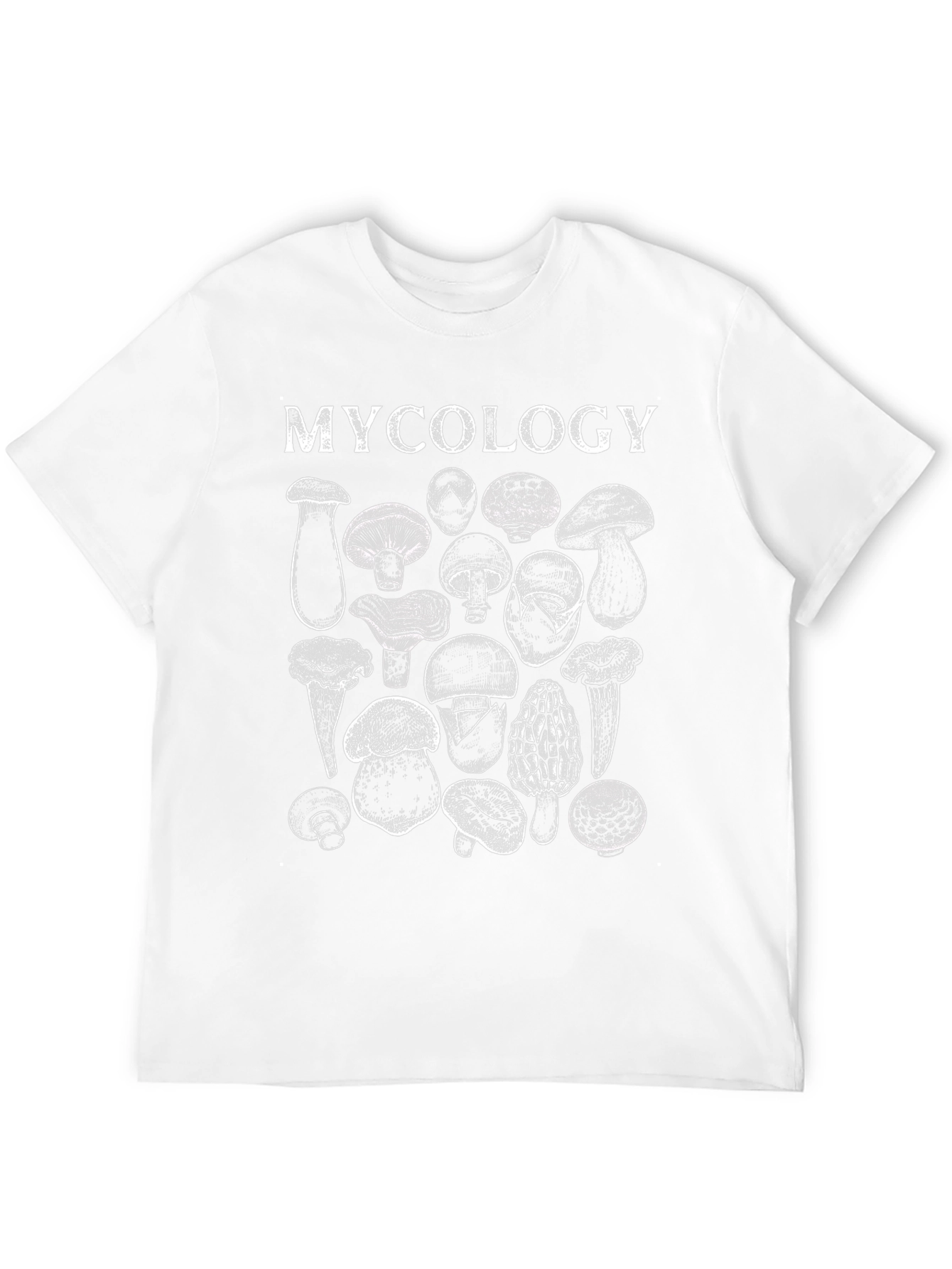 Mycology Mushroom T-Shirt - Black Cotton Blend