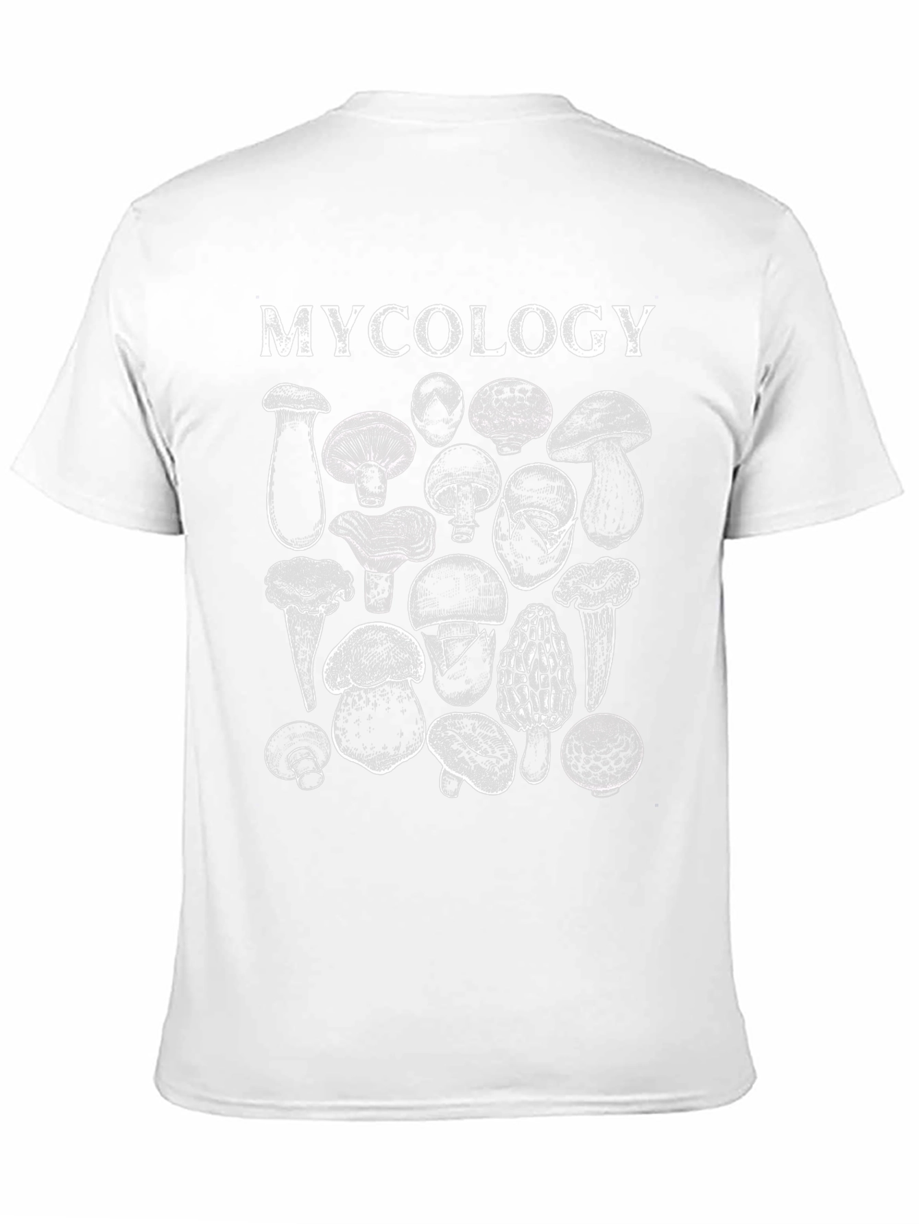 Mycology Mushroom T-Shirt - Black Cotton Blend