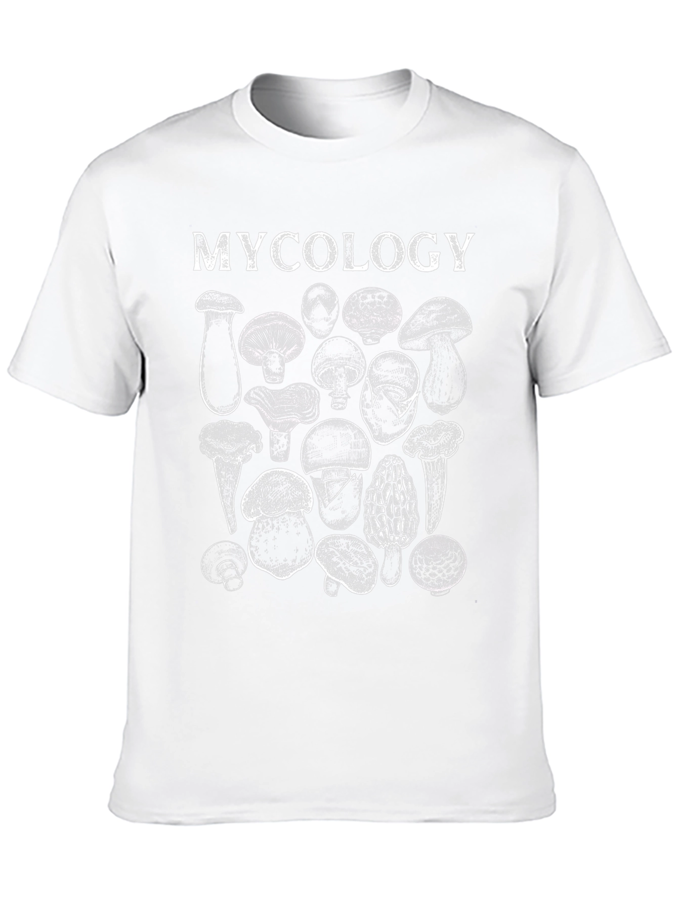 Mycology Mushroom T-Shirt - Black Cotton Blend