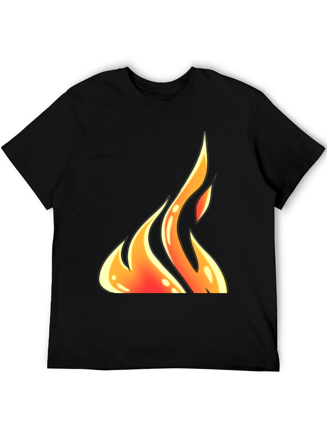 Fiery Flame Graphic T-Shirt - Bold Statement Tee
