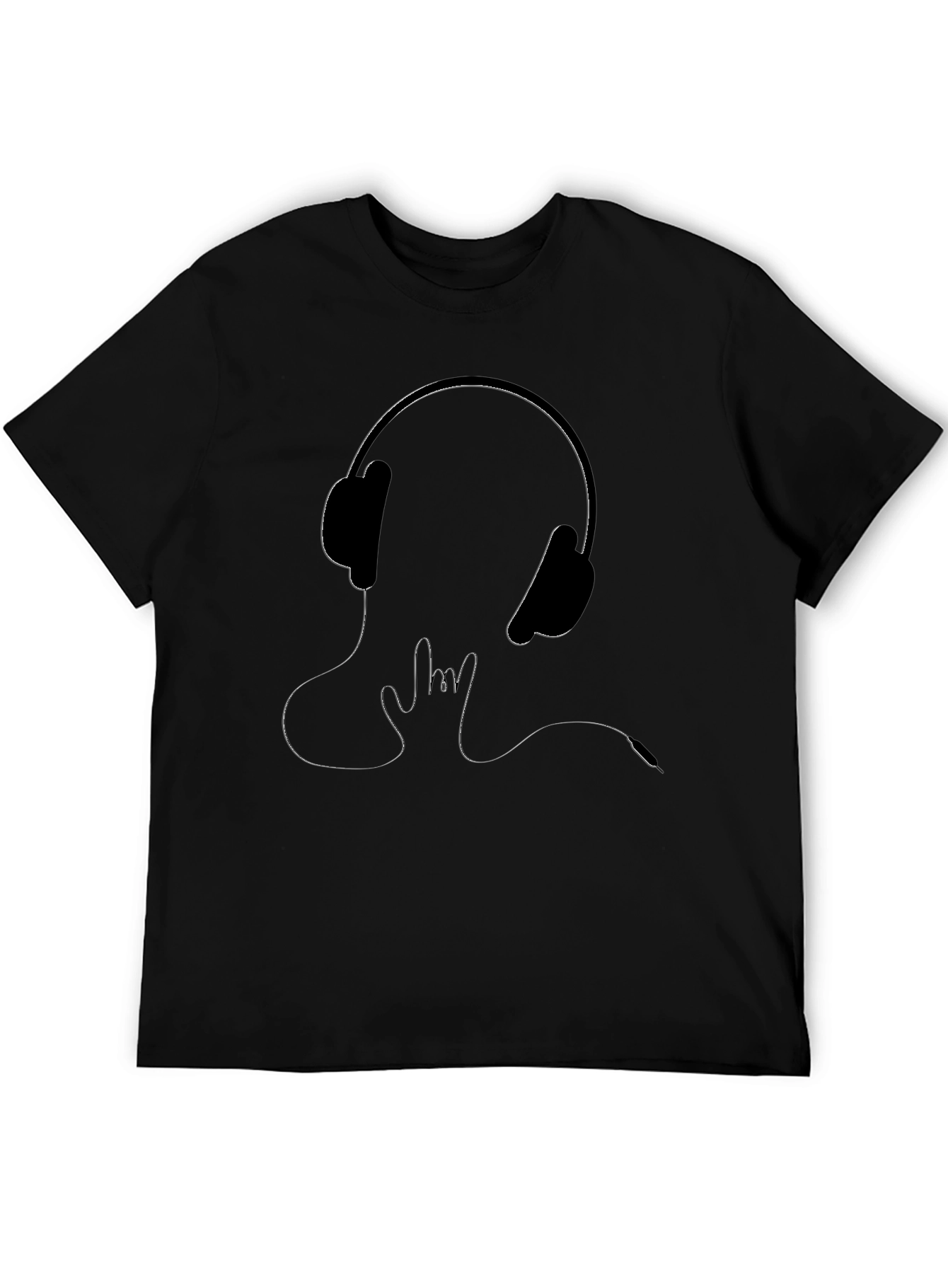 Headphone Rock On T-Shirt - Cool Graphic Tee