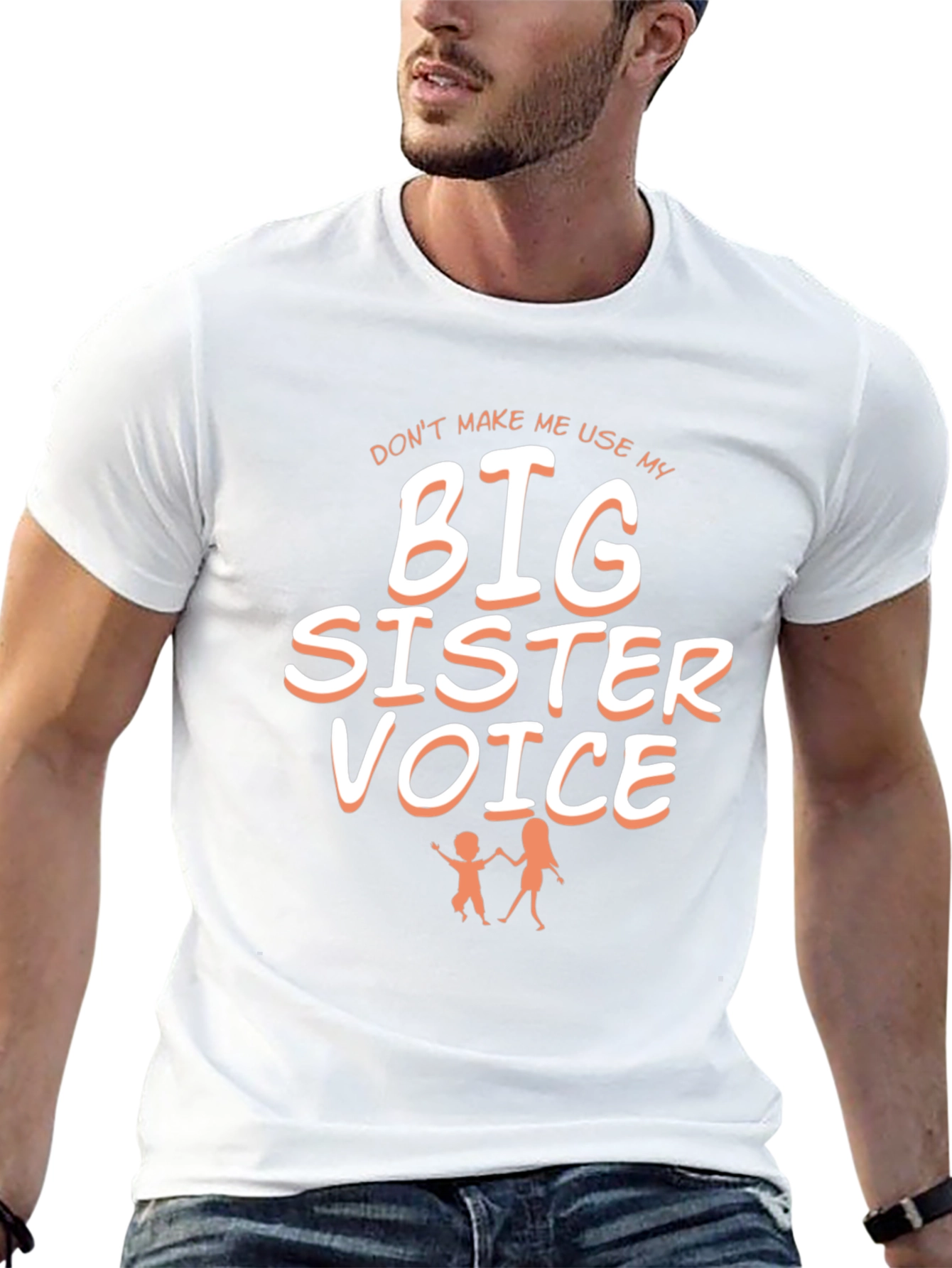 Big Sister Voice T-Shirt: Funny Sibling Tee