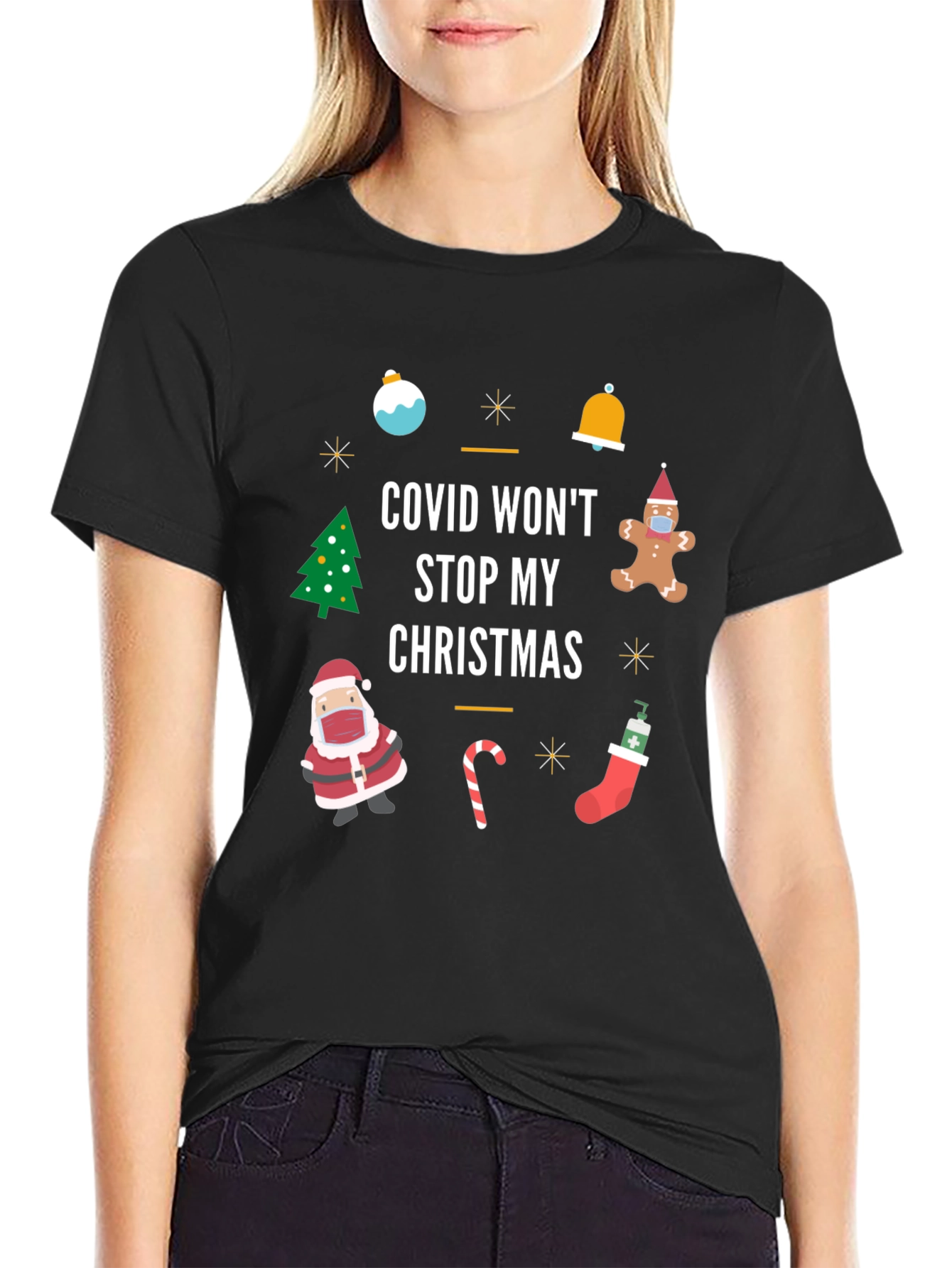 Covid Wont Stop My Christmas T-Shirt